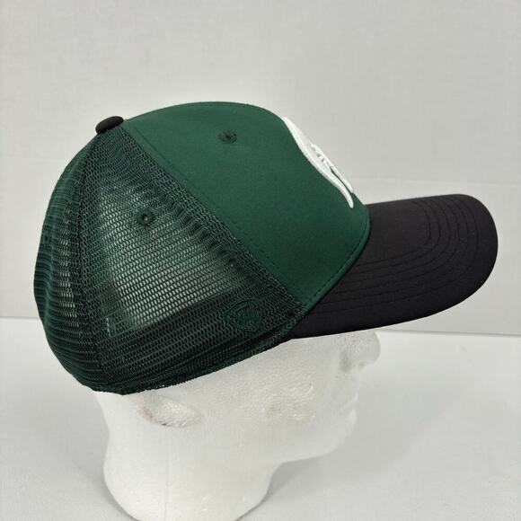 Michigan State Spartans Baseball Cap Memory Fit Hat Green White One Size - Picture 2 of 9